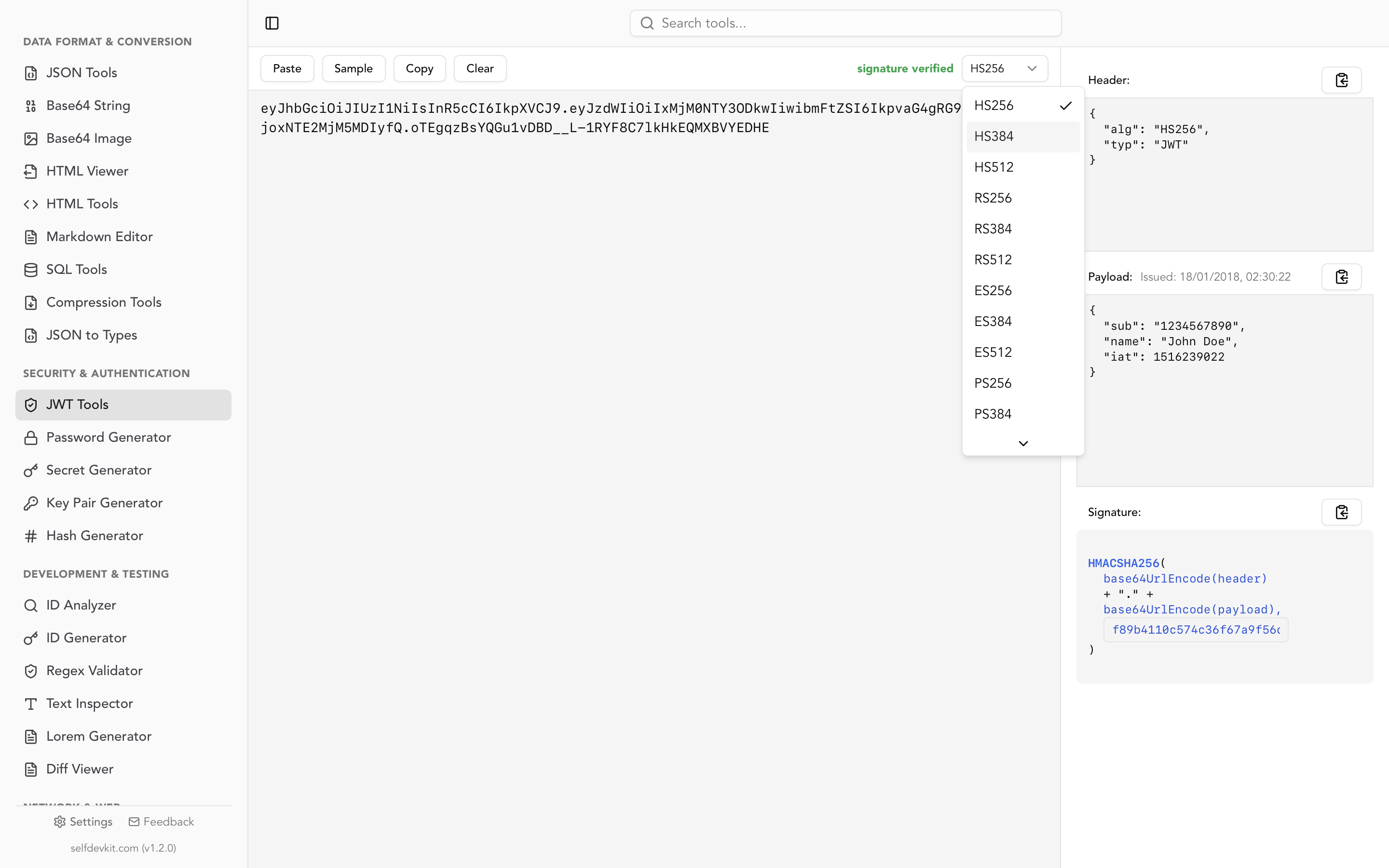 JWT Tools Light Mode